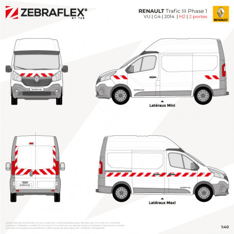 Kit de balisage pour Renault Trafic
